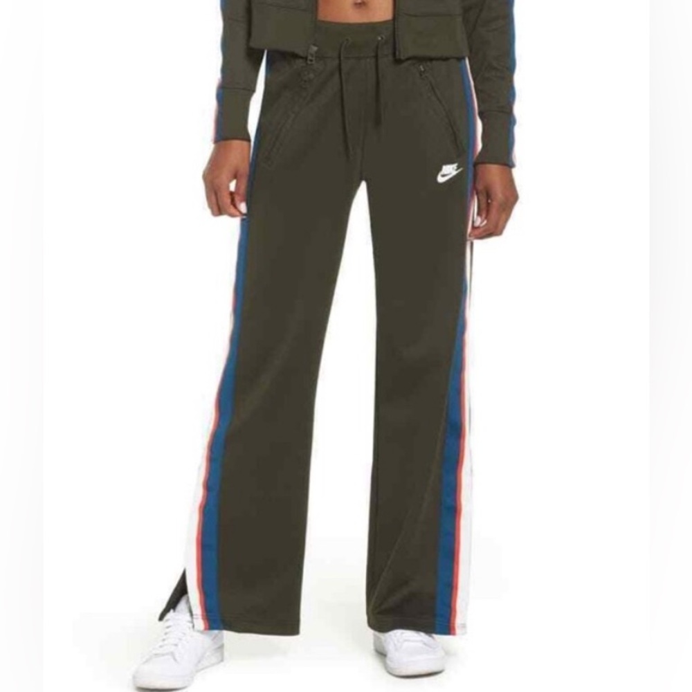 EUC Nike Olive Joggers with Side Stripes size L